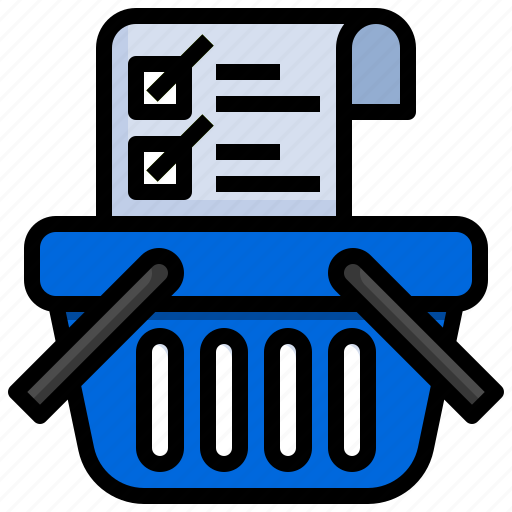 Shopping, list, paper, check, mark, center, protocol icon - Download on Iconfinder