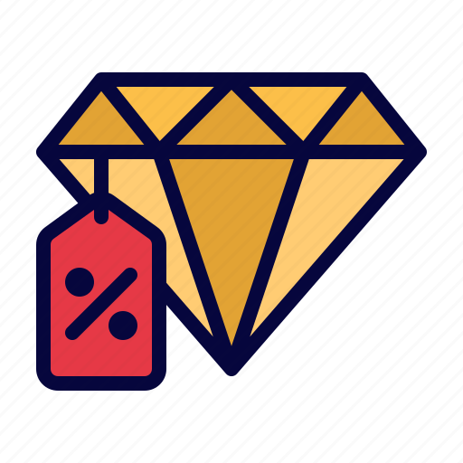 Diamond, jewellery, gemstone, gems, sale, promo, special icon - Download on Iconfinder