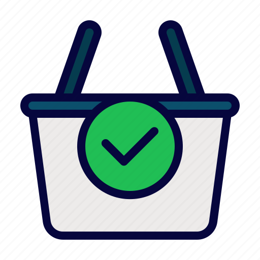 Shopping, basket, order, purchase, cart, retail, grocery icon - Download on Iconfinder