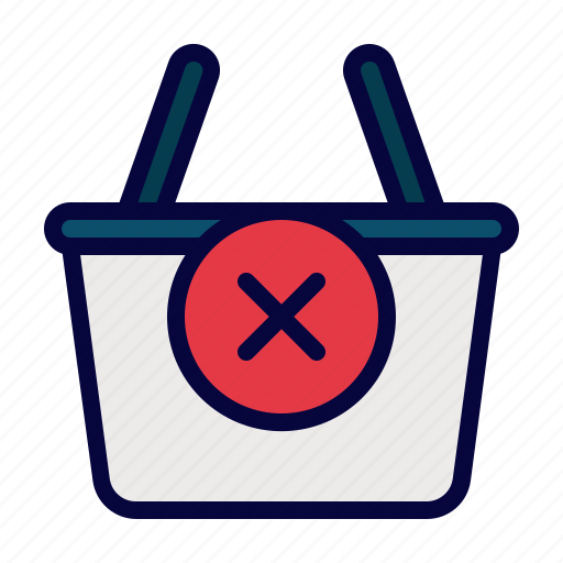 Shopping, basket, remove, purchase, cart, retail, grocery icon - Download on Iconfinder