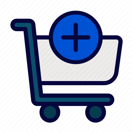 Trolley, add, purchase, cart, retail, grocery, cancel icon - Download on Iconfinder