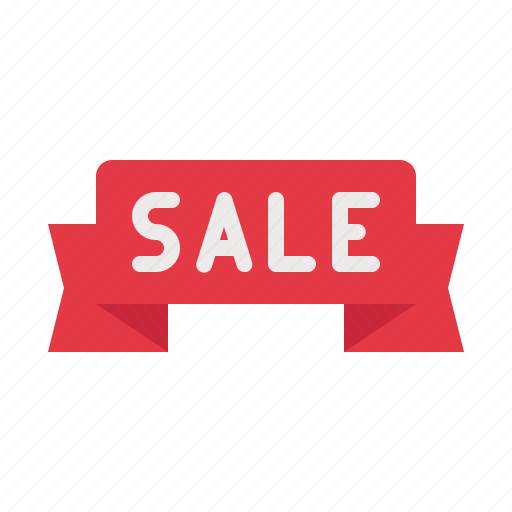 Ribbon, sale, label, banner, discount, shop, decorative icon - Download on Iconfinder