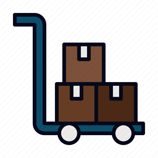 Delivery, cart, shipping, packaging, warehouse, cargo, parcel icon - Download on Iconfinder