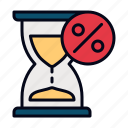 time, hourglass, clock, discount, sale, percent, countdown, black friday, cyber monday