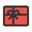 gift, card, present, box 