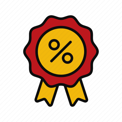 Award, colored, money, price, sale, percentage, reward icon - Download on Iconfinder