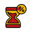 time, hourglass, timer, watch, countdown, percentage, sand clock, sand watch, limited time 