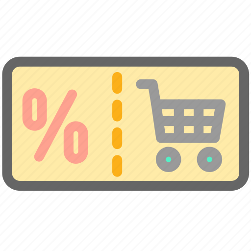 Coupon, discount, percentage, shopping, store, ticket icon - Download on Iconfinder