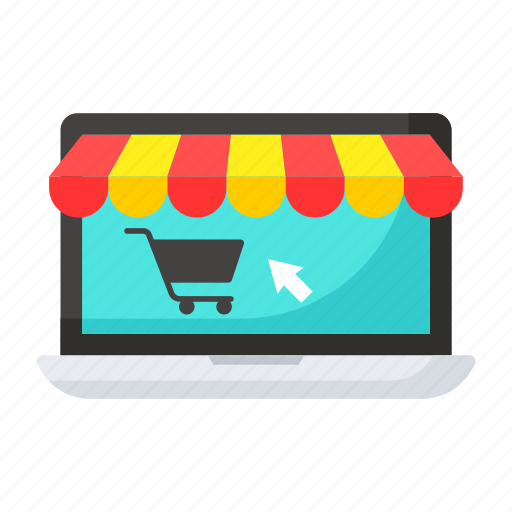 Ecommerce, shop, online, website, web, store, laptop icon - Download on Iconfinder