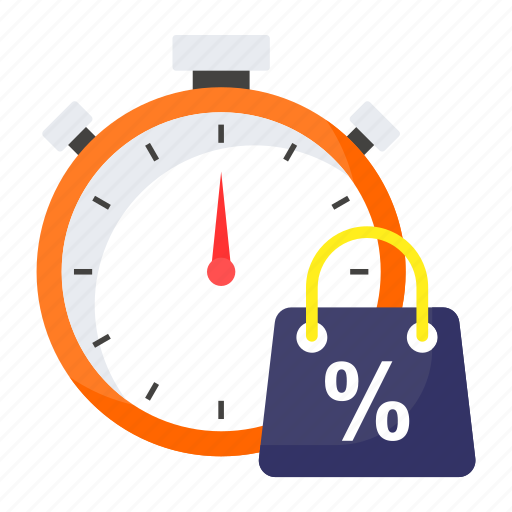 Cyber monday, shopping, clock, ecommerce, discount, bag icon - Download on Iconfinder