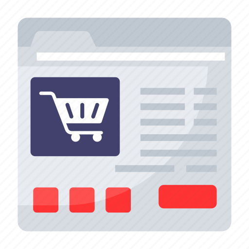 Ecommerce, shop, online, web, store, website, browser icon - Download on Iconfinder