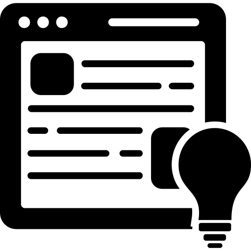Webpage idea, idea, innovation, light, bulb, creativity, webpage icon - Download on Iconfinder