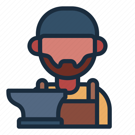 Blacksmith, avatar, people, metalwork, industry icon - Download on Iconfinder