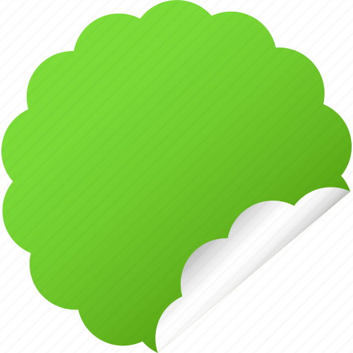Blank, cloud, green, label, sticker icon - Download on Iconfinder