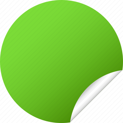 Blank, circle, green, label, orange, round, sticker icon - Download on Iconfinder
