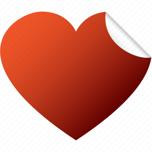 Blank, heart, like, love, red, sticker, valentine icon - Download on Iconfinder
