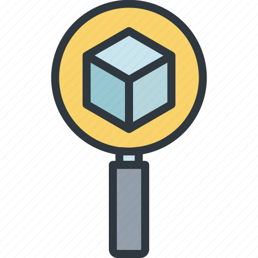 Bitcoin, blockchain, business, digital, finance, magnifier, research icon - Download on Iconfinder