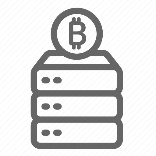 Bitcoin, blockchain, cryptocurrency, database, digital currency icon - Download on Iconfinder