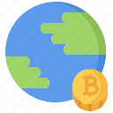 bitcoin, block, chain, coin, cryptocurrency, planet