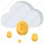 bitcoin, block, chain, cloud, coin, cryptocurrency, mining 