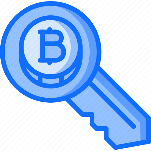 Bitcoin, block, chain, coin, cryptocurrency, key icon - Download on Iconfinder