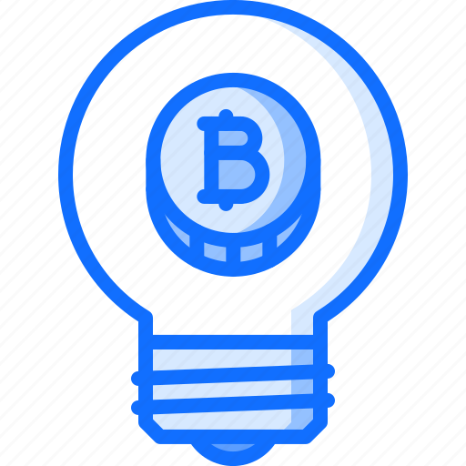 Bitcoin, block, bulb, chain, coin, cryptocurrency, idea icon - Download on Iconfinder