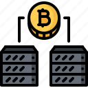 bitcoin, block, chain, coin, cryptocurrency, data, server