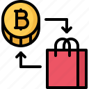 bitcoin, block, chain, coin, cryptocurrency, exchange, product