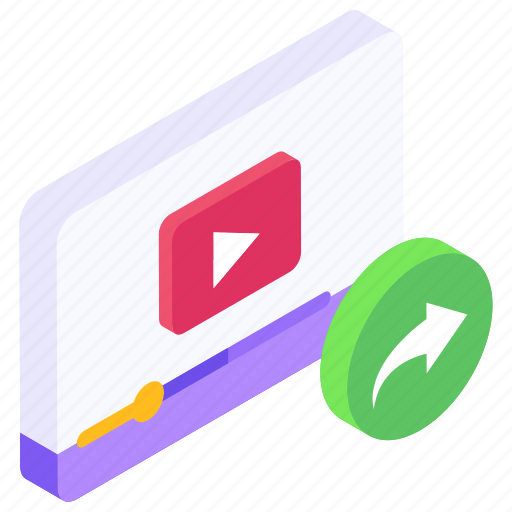 Forward video, media forward, next video, send video, video transfer icon - Download on Iconfinder