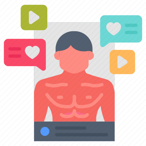 Gym, influencer, blogging, vlogging, fitness, training, online icon - Download on Iconfinder