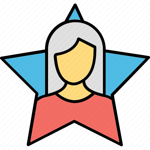 Female, star, fame, fan, frenzy icon - Download on Iconfinder