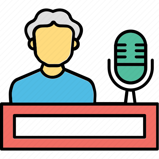 Podcast, broadcast, webinar, telecast, commentary icon - Download on Iconfinder