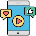 video, chat, reactions, response, feedback, appreciation