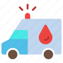 blood, donation, vehicle, delivery, bank, ambulance