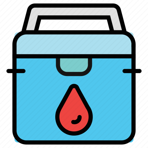 Blood, donation, bank, storage, box, delivery, deliver icon - Download on Iconfinder