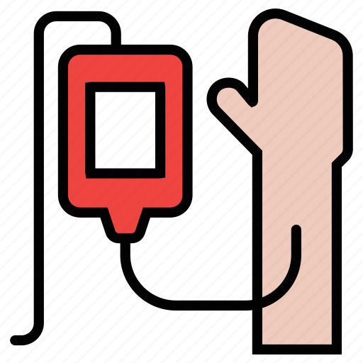 Blood, donation, transfusion, iv, bag, healthcare, donor icon - Download on Iconfinder