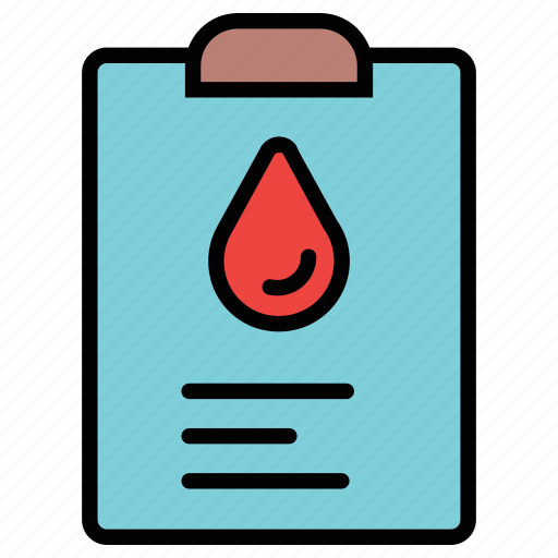 Blood, report, test, healthcare, diagnosis, diagnostic icon - Download on Iconfinder