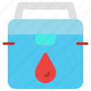 blood, donation, bank, storage, box, delivery, deliver