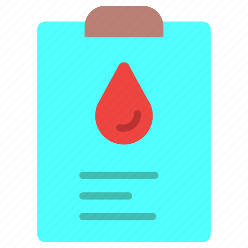 Blood, report, test, healthcare, diagnosis, diagnostic icon - Download on Iconfinder