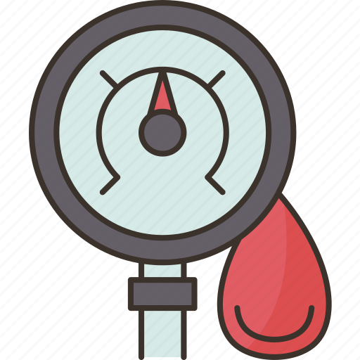 Blood, pressure, gauge, healthcare, monitor icon - Download on Iconfinder