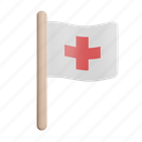 medical, flag, medicine, healthcare, pin 
