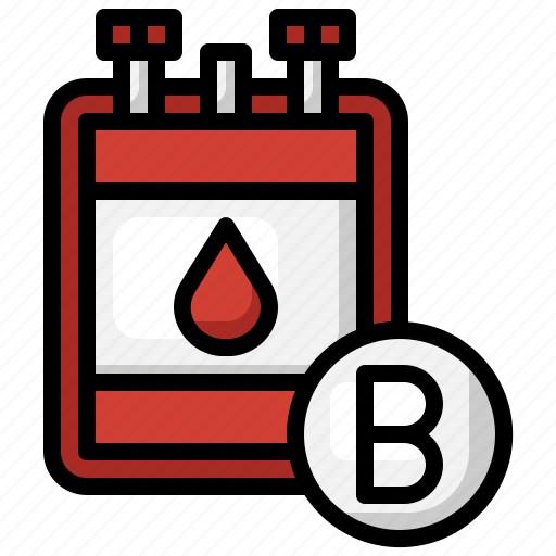 Blood, bag, type, b, medical, instrument, iv icon - Download on Iconfinder