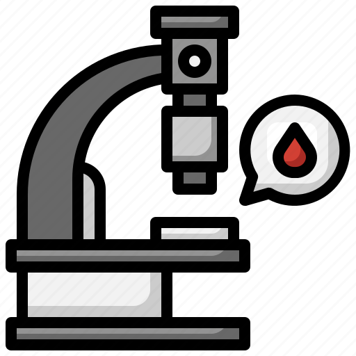 Microscope, blood, test, research, medical icon - Download on Iconfinder