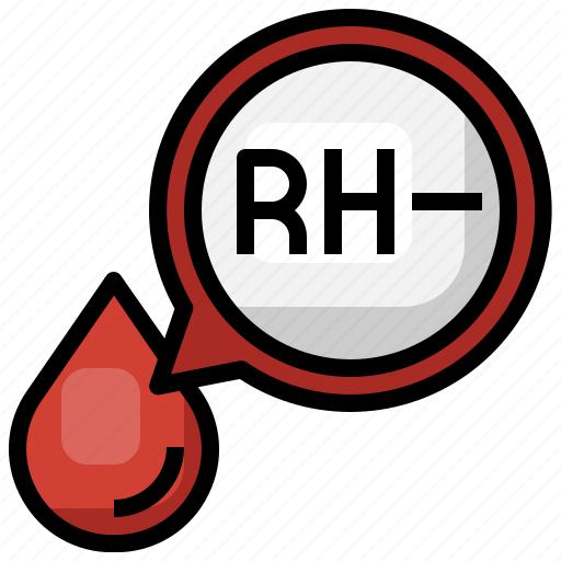 Negative, rh, blood, type, donation, transfusion icon - Download on Iconfinder