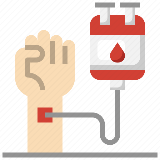Blood, donation, hand, charity, medical, donor icon - Download on Iconfinder