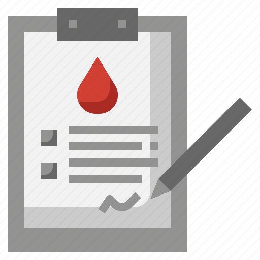 Consent, blood, donation, clipboard, healthcare, medical icon - Download on Iconfinder