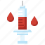 syringe, blood, donation, inject, medical, tool 