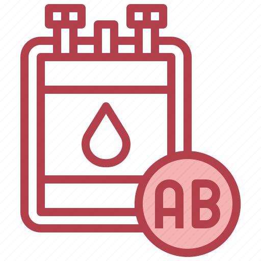 Blood, bag, type, ab, medical, instrument, iv icon - Download on Iconfinder