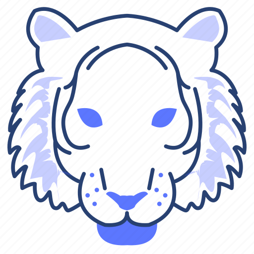 Animal, face, lion, pets, tiger, zoo icon - Download on Iconfinder