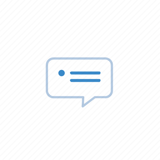 Blue, comment, talk, forum, marketing icon - Download on Iconfinder